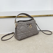 Fortok Dior Adiorable Top Handle Mini Bag Grey 22.5 x 13 x 9cm - 5