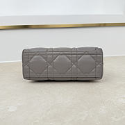 Fortok Dior Adiorable Top Handle Mini Bag Grey 22.5 x 13 x 9cm - 3