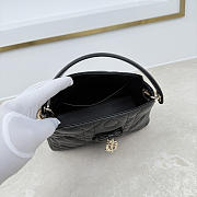 Fortok Dior Adiorable Top Handle Mini Bag Black 22.5 x 13 x 9cm - 3