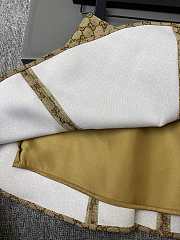 Fortok Gucci Sand-colored GG Cotton Canvas Flounced Skirt - 6
